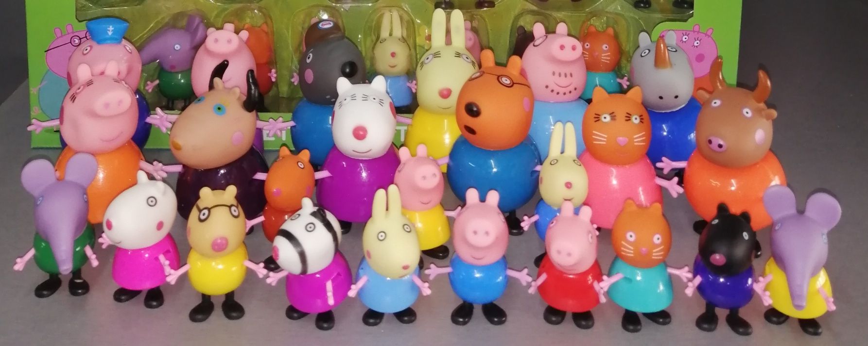 Великий ігровий набір фігурок Свинка Пеппа Peppa Pig та друзі 25шт.