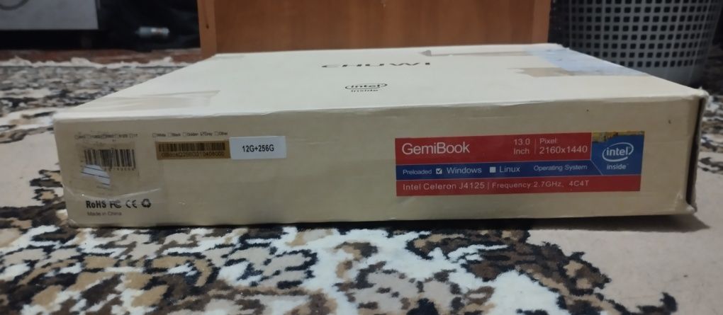 Ноутбук CHUWI GemiBook Pro Gray 12/256, 13" 2K IPS

Тип: Ноут