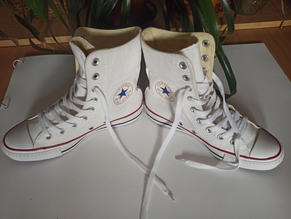 Trampki białe "Converse" rozm. US 7, EU 37,5 CM24