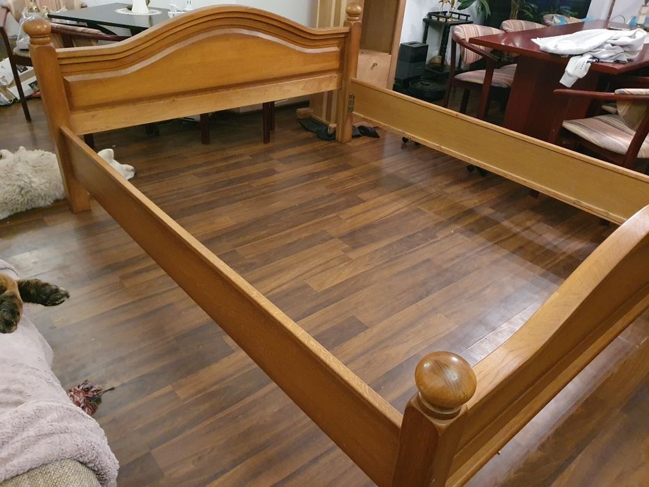 Łożko dębowe vintage duże