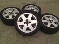 14” - ALU felgi - 4x100 r14 cali - Aluminiowe : Toyota Aygo Yaris Corolla Kia Picanto Suzuki Swift Hyundai i20 , i10 , VW polo golf , Seat , Opel - stan: BDB + GWARANCJA !! + możliwy  MONTAŻ !!