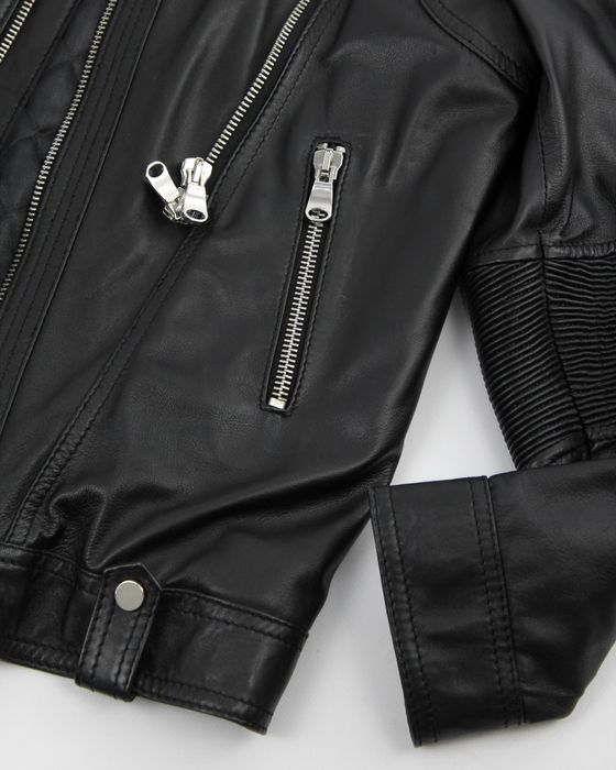 IANNALFO & SGARIGLIA чоловіча чорна шкіряна куртка. Оригінал. (50)