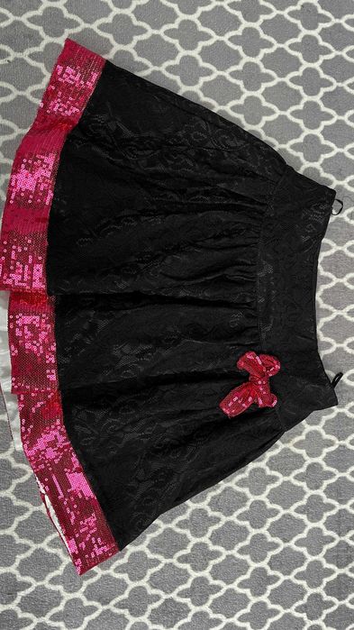 Spódnica koronka cekiny 152 glam party skirt
