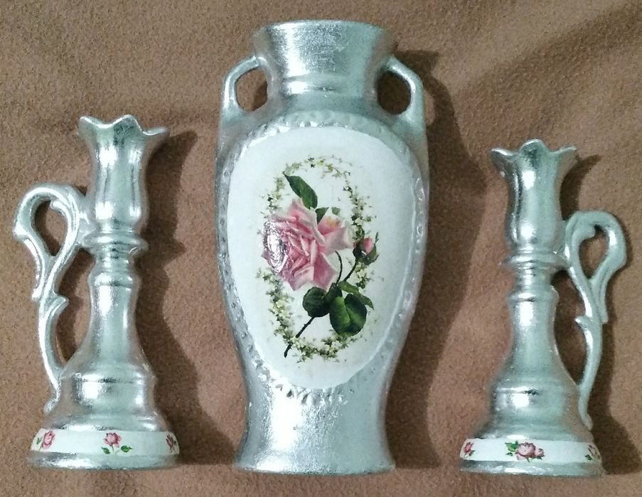 Ваза и подсвечники