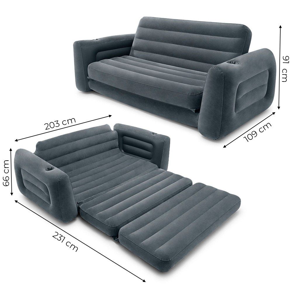 Sofa dmuchana rozkładana łóżko materac 2w1 INTEX 66552