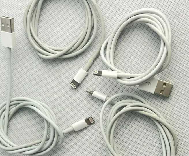 2 szt Oryginałny używany Kabel USB Apple Lightning Apple 0,8 m