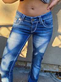 Spodnie jeansowe dzinso 100% bawelna True Religion rozmiar XS S 34 36