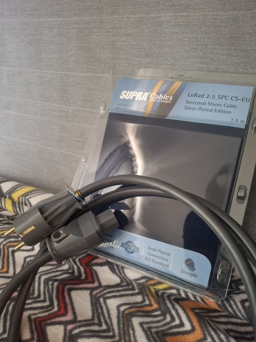 Kabel zasilajacy Supra Lorad Silver 1,5m   nowy