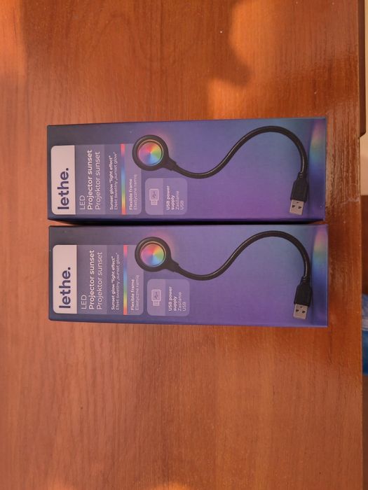 Lethe sunset projector, lampka LED USB z efektem zachodu słońca 2szt