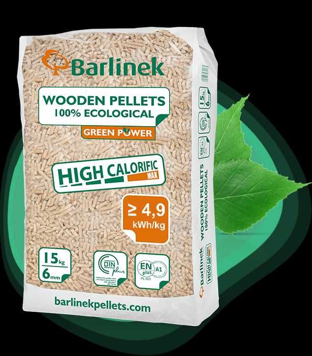 Pellet Barlinek ENplus A1 6mm 990kg paleta - dostawa gratis !