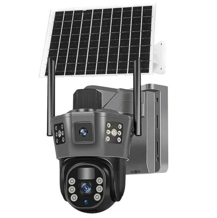 Камера відеонагляду 4G WIFI акумуляторна на сонячній панелі sim wifi