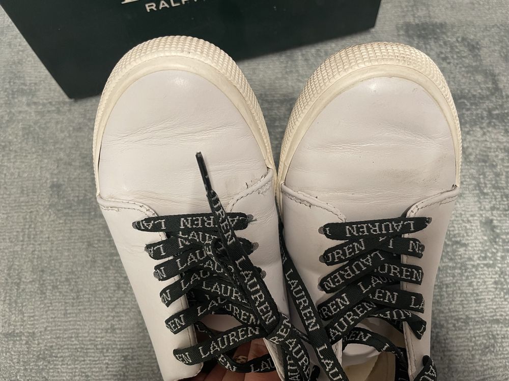 Buty sneakersy białe ralph lauren 36 modne