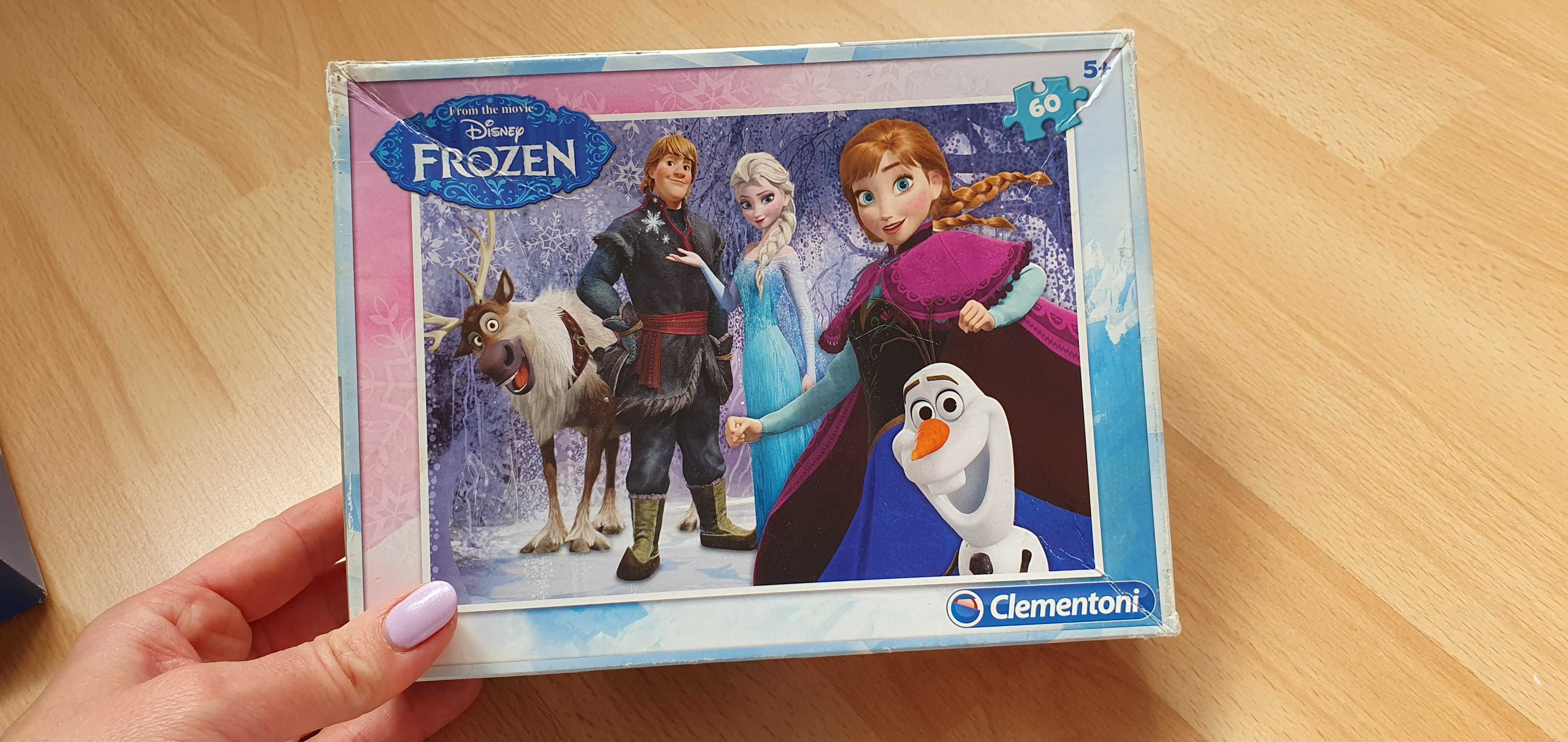 Zestaw trzech pudełek puzzli Frozen, Kraina Lodu