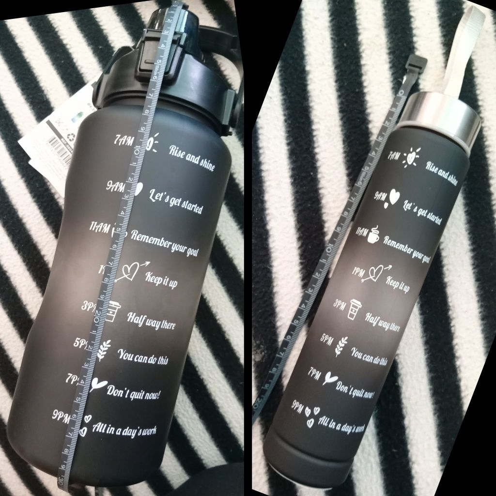 2 Garrafas de água Preto 2lts + 300ml