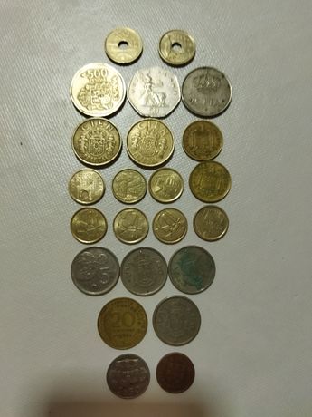 Vendo várias moedas antigas.Lote de 21 moeda