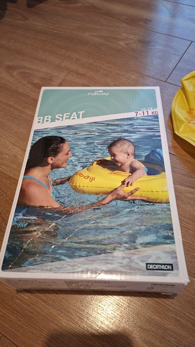 Kółko pompowane dla malucha Nabaiji 7-11 kg z siedzeniem