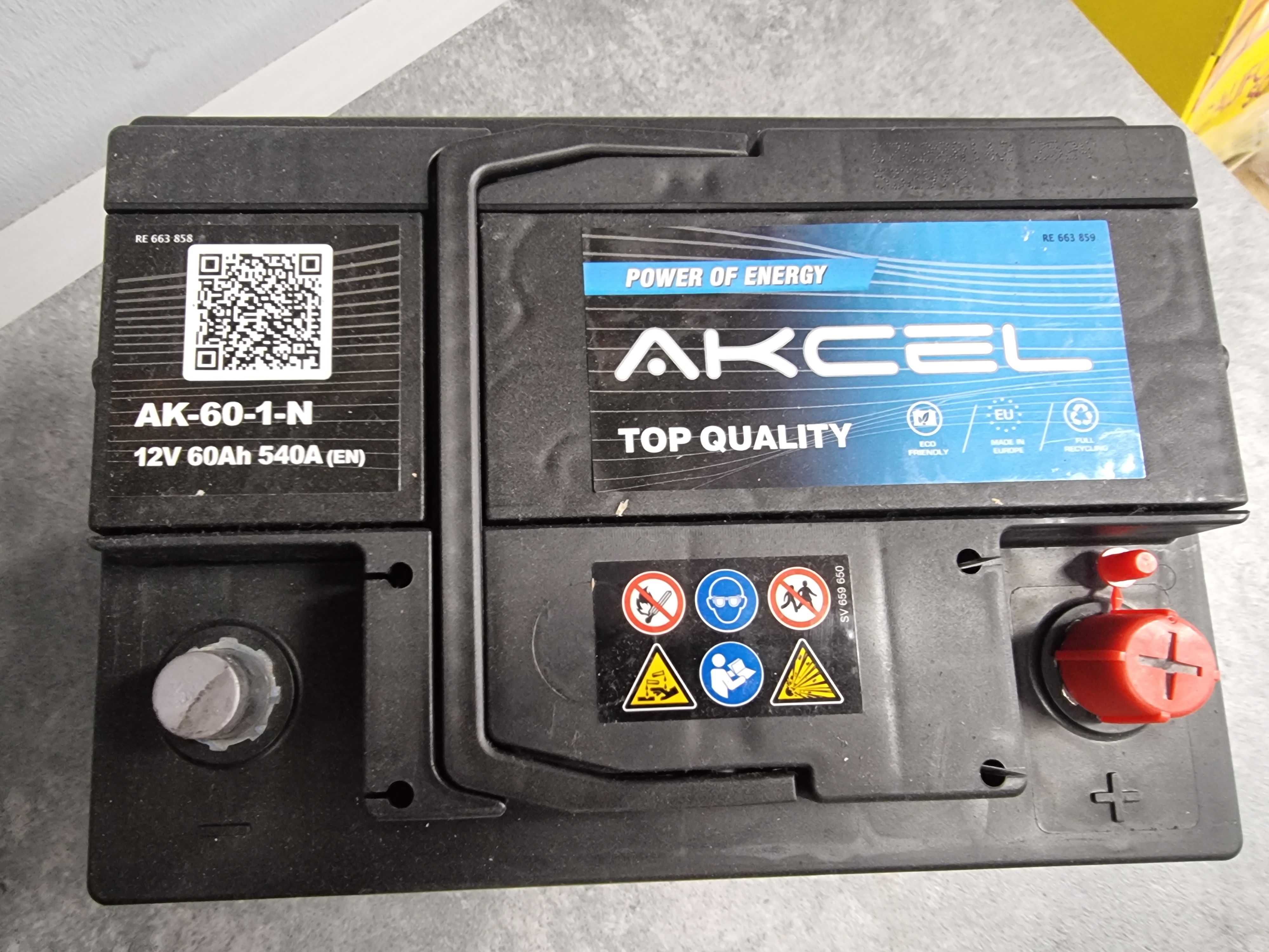 Akumulator AKCEL VARTA 60AH 540A 12V P+ Żary Żagań