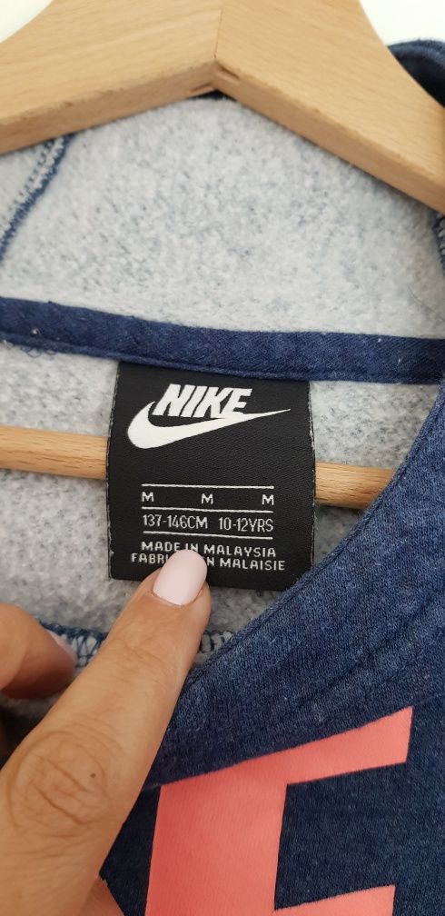 Bluza bawełniana luźna z kapturem Nike 146 152