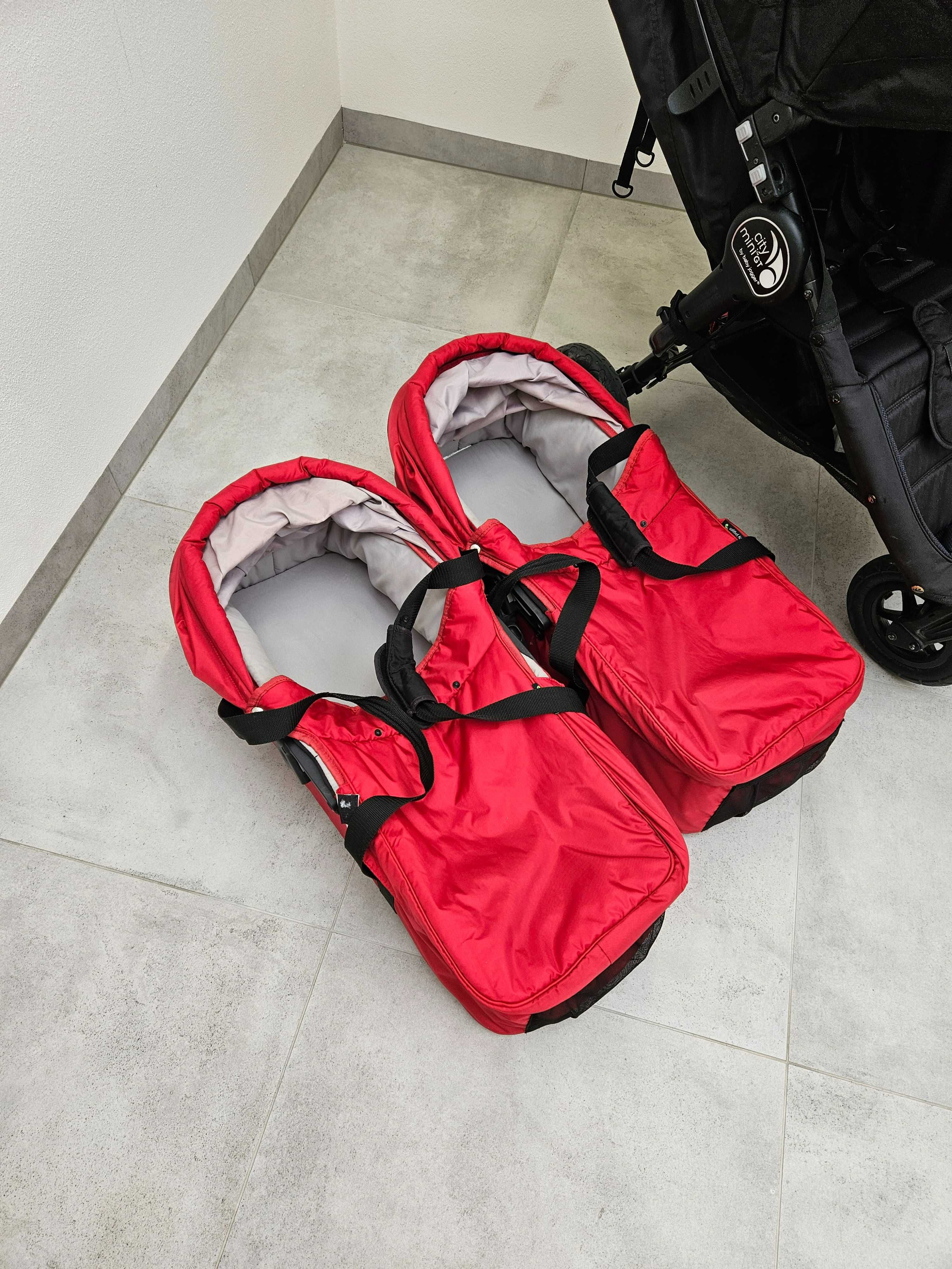 Wózek bliźniaczy Baby Jogger City mini GT Double + gondole