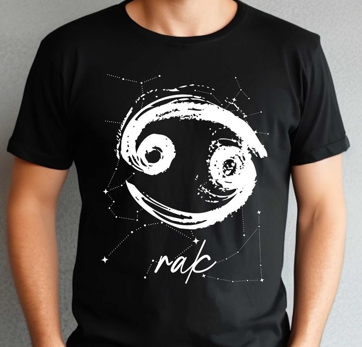 koszulka znak zodiaku rak, koszulka prezent na urodziny