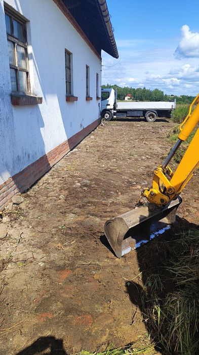 Usługi Mini Koparko-Ładowarka JCB 1CX i wywrotką 3,5 tony