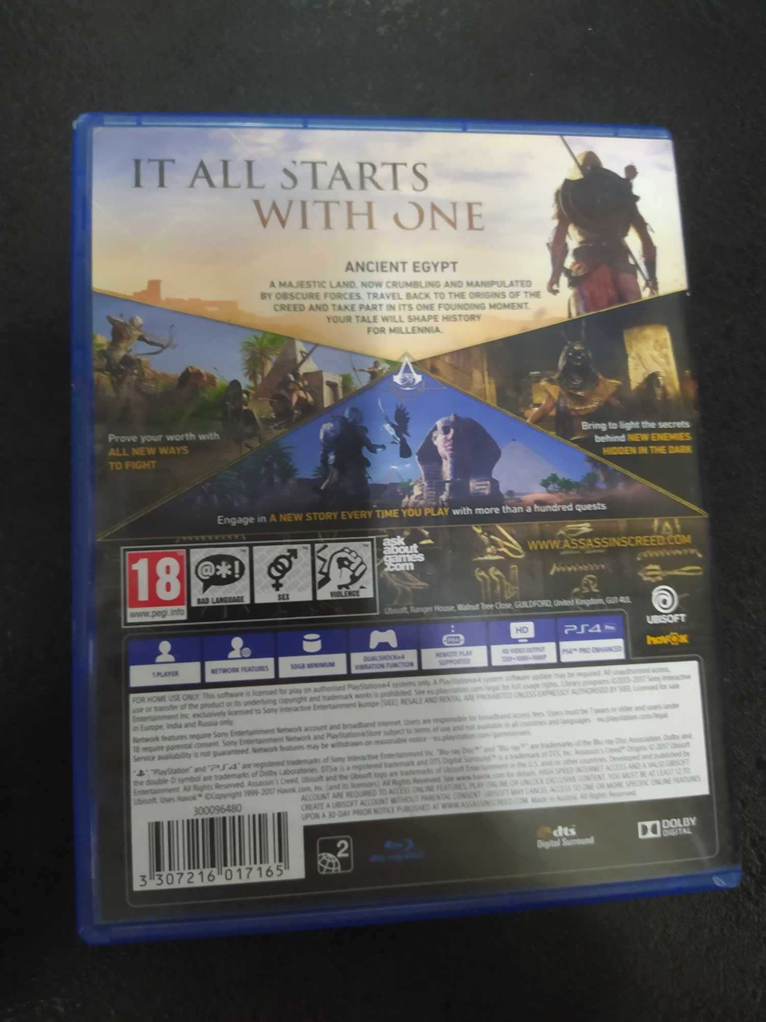 Assassin's Creed Origins PS4 gra TYLKO po Angielsku