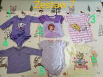 Zestaw ubrań ubranka dla dziewczynki r.74/80/86/92/98/104/110