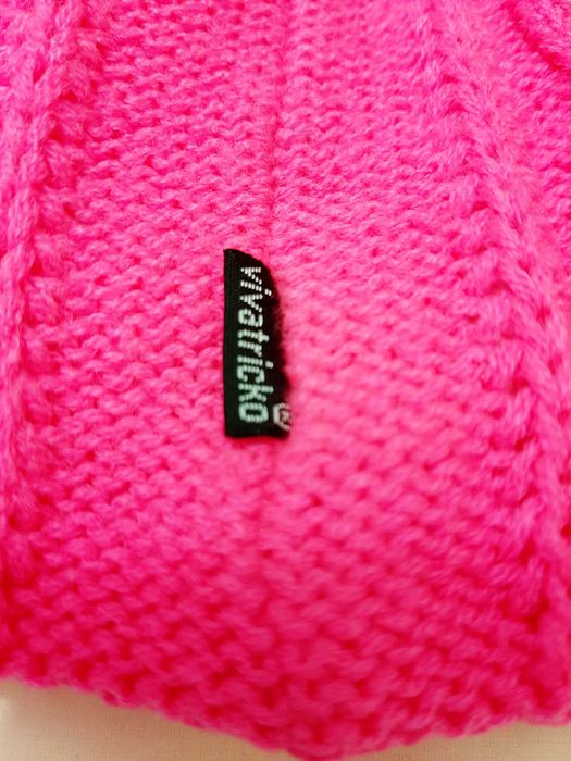 Тепла шапка зима/демі рожева, підкладка фліс, на дівчинку 4-10 років