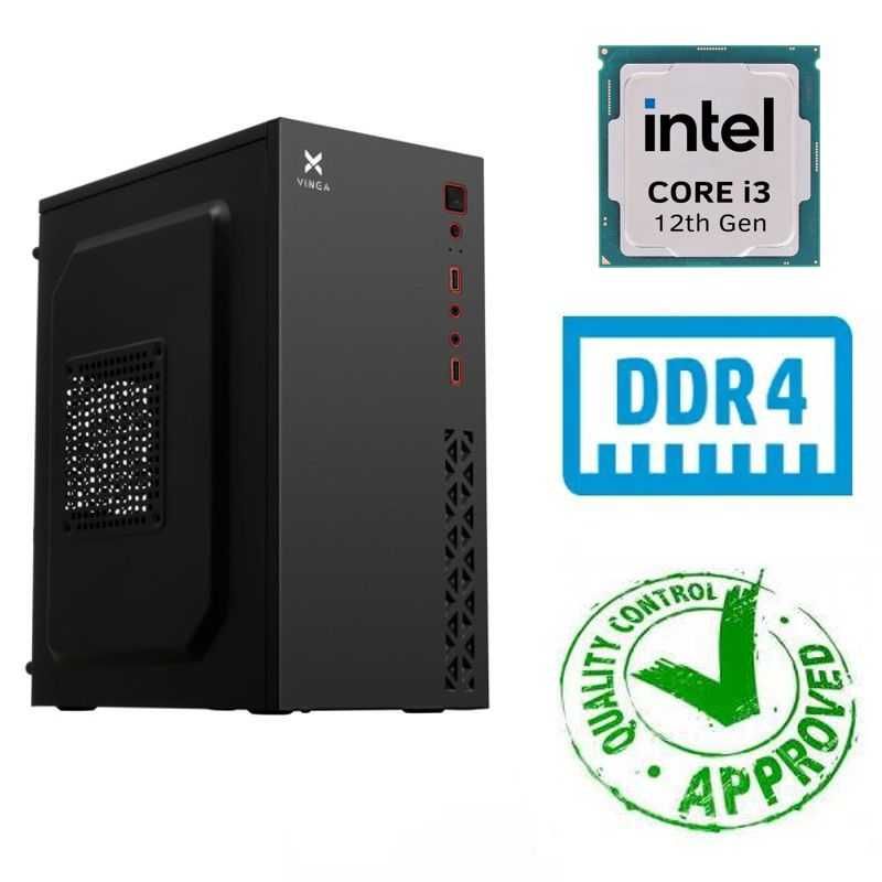 НОВИЙ Комп Intel Core i3-12100/8GB DDR4/ без Ж.Д.