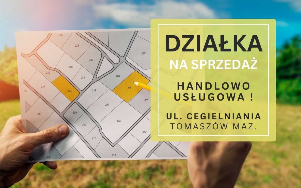 Działka na Sprzedaż ul. Cegielniana Tomaszów Maz.