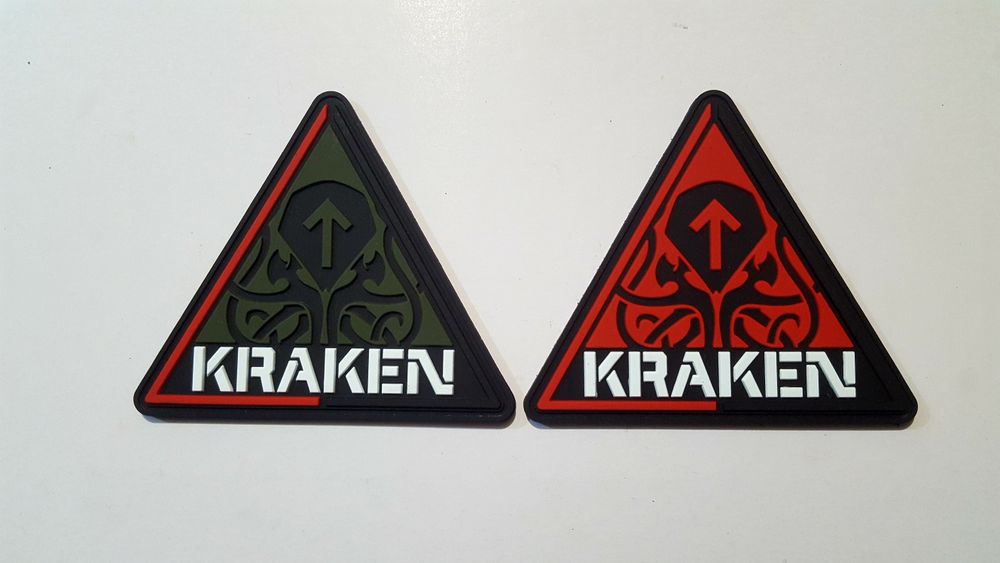 патчі 3D пвх "КРАКЕН" та "KRAKEN TANK" резина гума на липучці