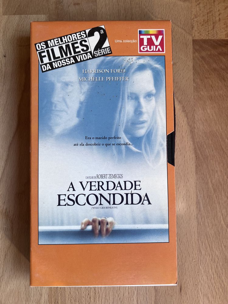 Cassete VHS 3 Filmes Coleção Vintage TV Guia