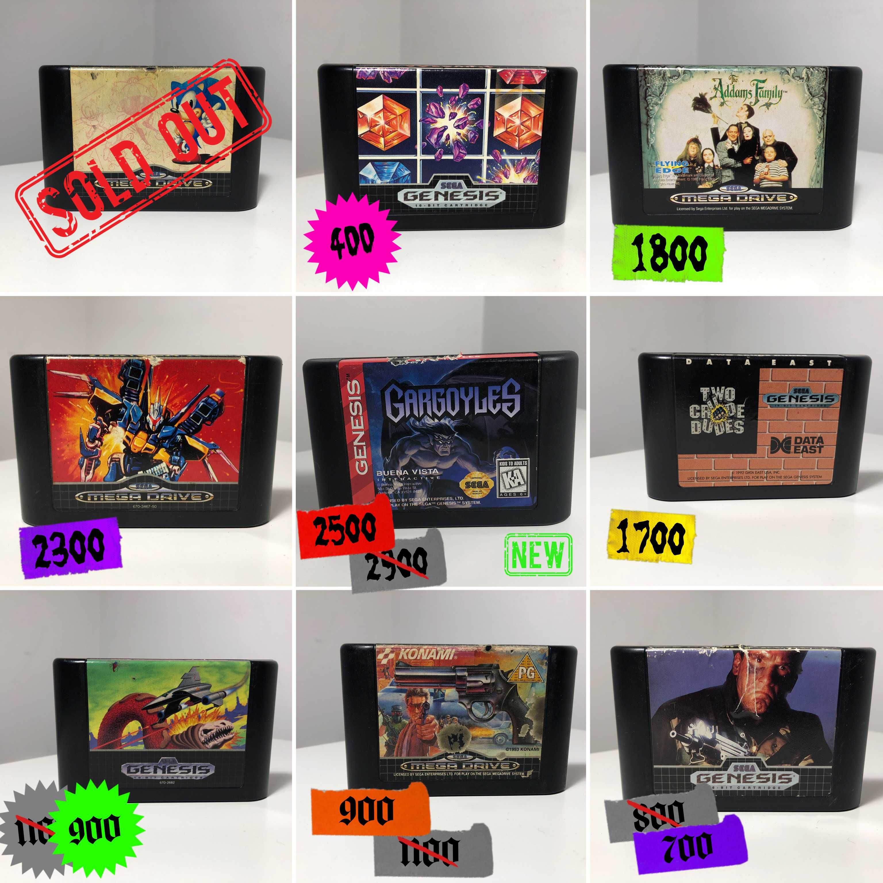Sega Mega Drive Genesis Картриджи Игры Оригинал