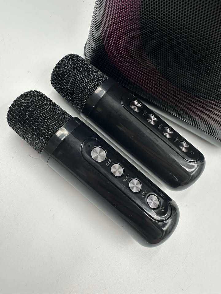 Głośnik Mumuwind Zestaw do karaoke z 2 mikrofonami RGB