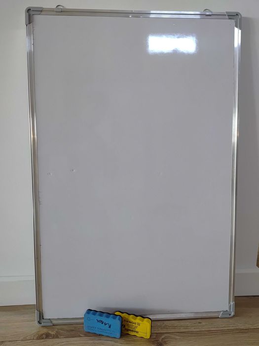 Tablica suchościeralna magnetyczna rama aluminiowa 60x90 cm