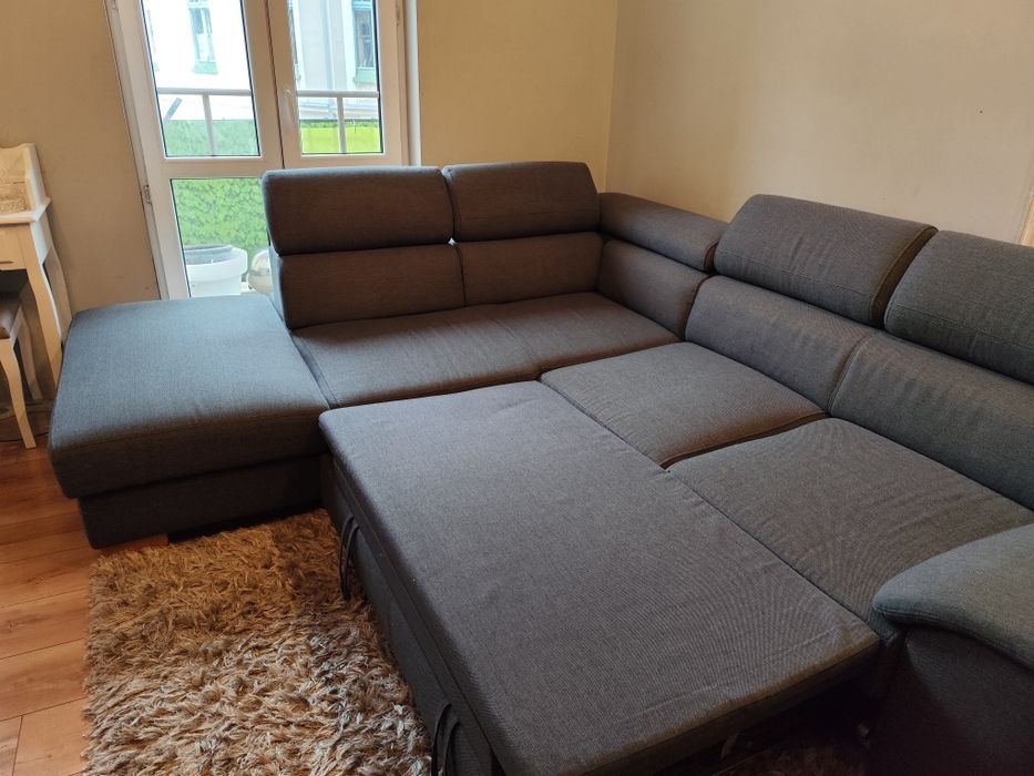 Kanapa, narożnik, sofa rozkładana z funkcją spania