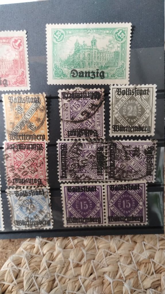 Stare znaczki pocztowe danzig Rzesza Wittenberg