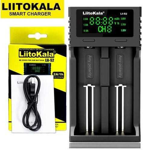 Зарядное устройство LiitoKala Lii-S2 для 2x аккумуляторов 18650 и др.