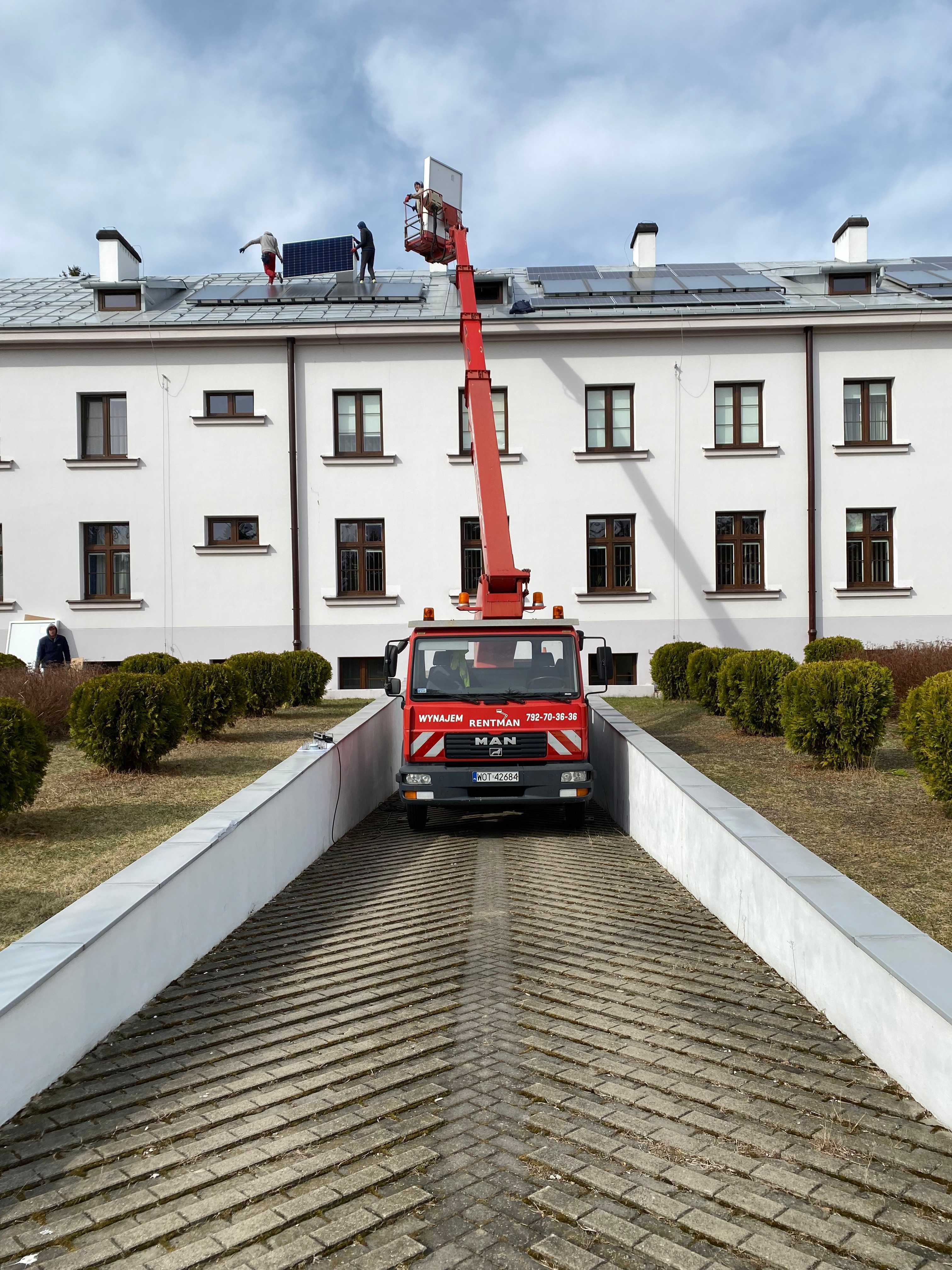 Podnośnik koszowy 20 - 30 m, zwyżka, wynajem podnośników koszowych