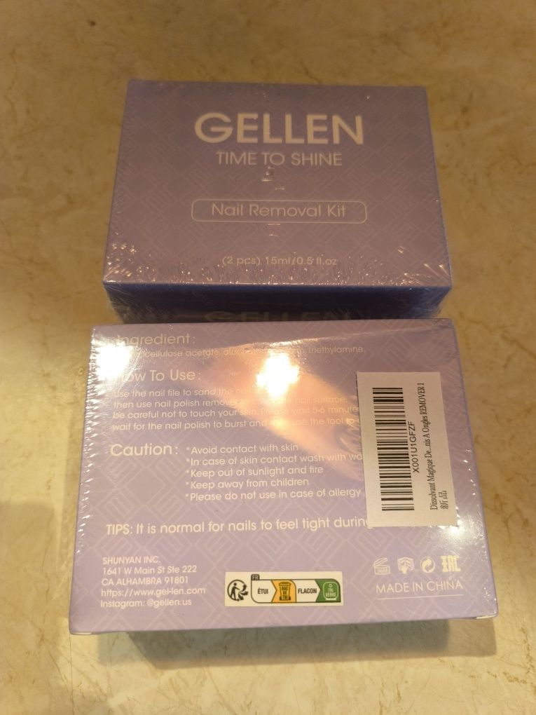 Gellen Remover nails/ ściągacz do lakieru na paznokciach