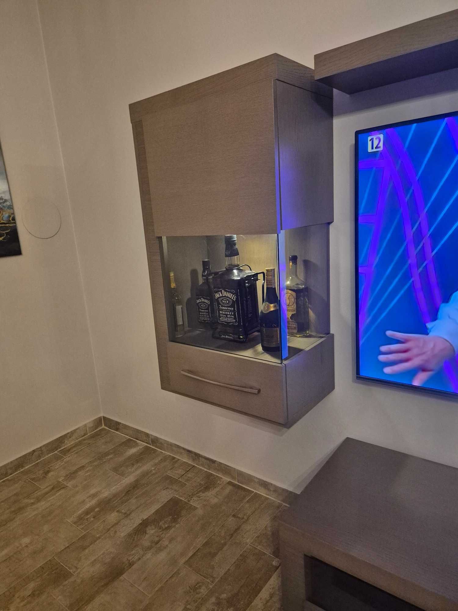 Zestaw mebli do salonu ścianka na telewizor firmy BLACK RED WHITE