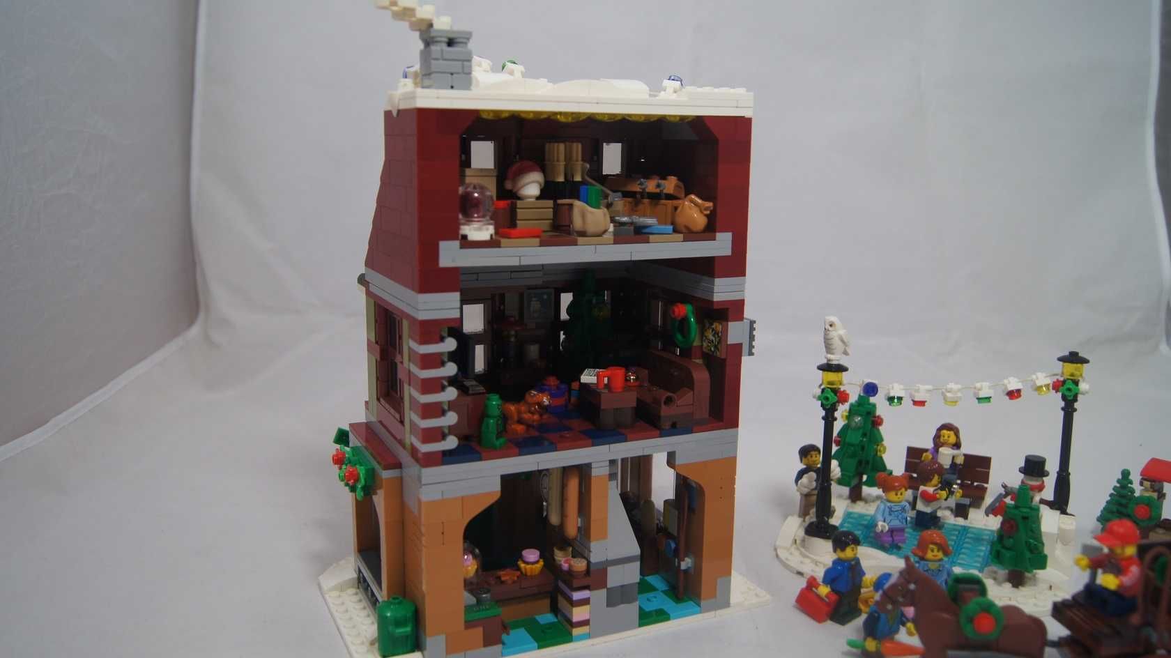 Lego MOC Winter Village Piekarnia makieta Święta