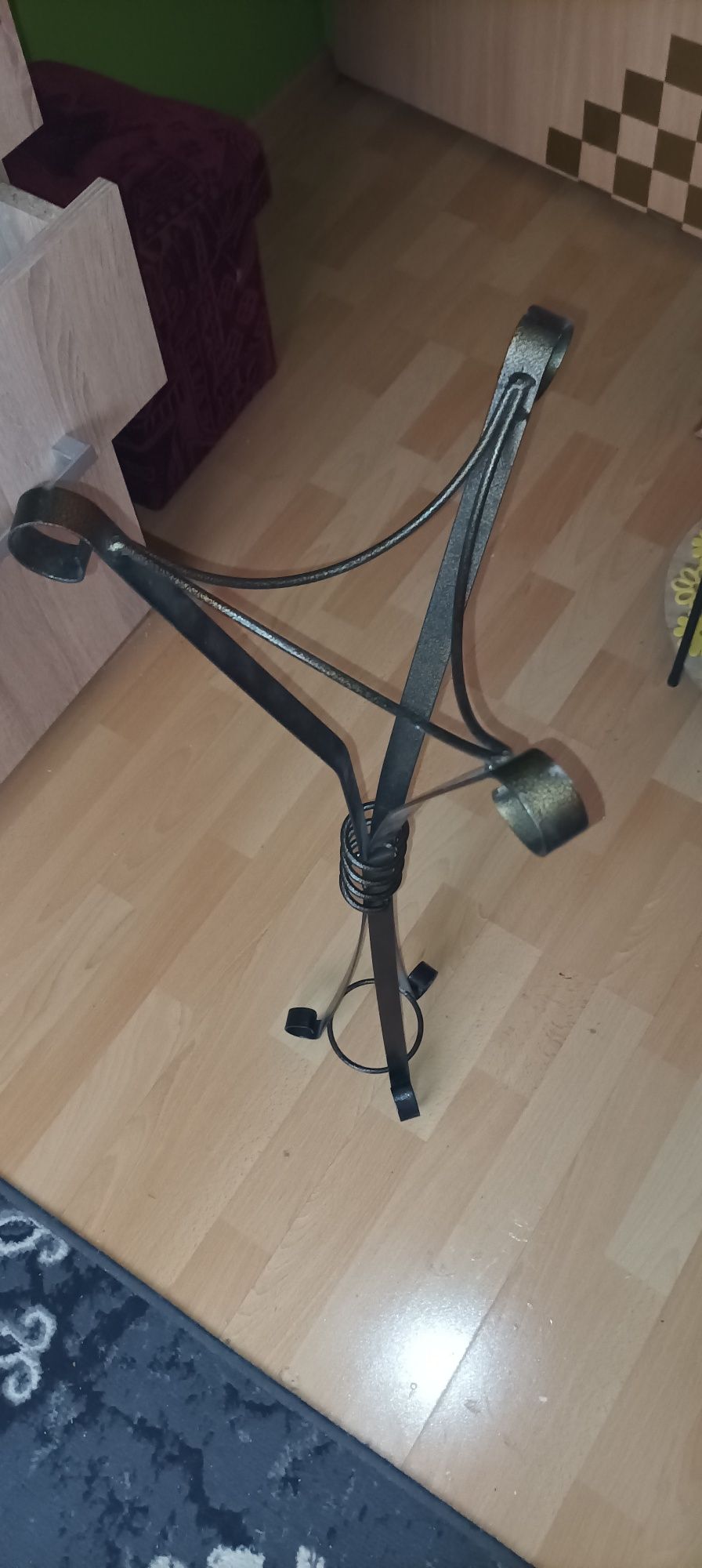 Stojak kwietnik pod kwiaty dwustronny PRL
