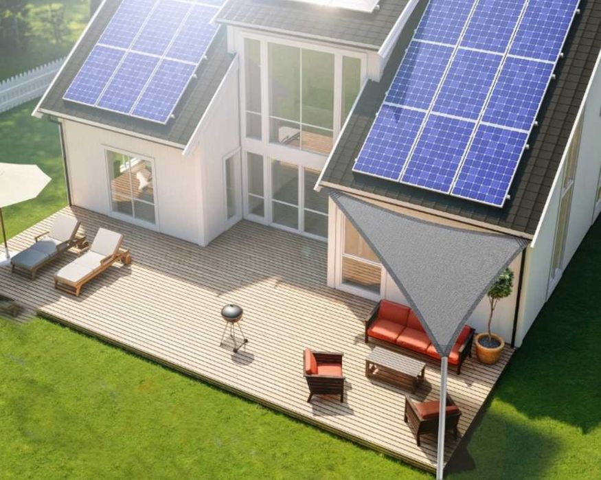 Żagiel przeciwsłoneczny KESSER 2,5x2,5x3,5m szary HDPE taras ogród