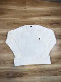 Damski sweter warkocze z logo Polo Ralph Lauren