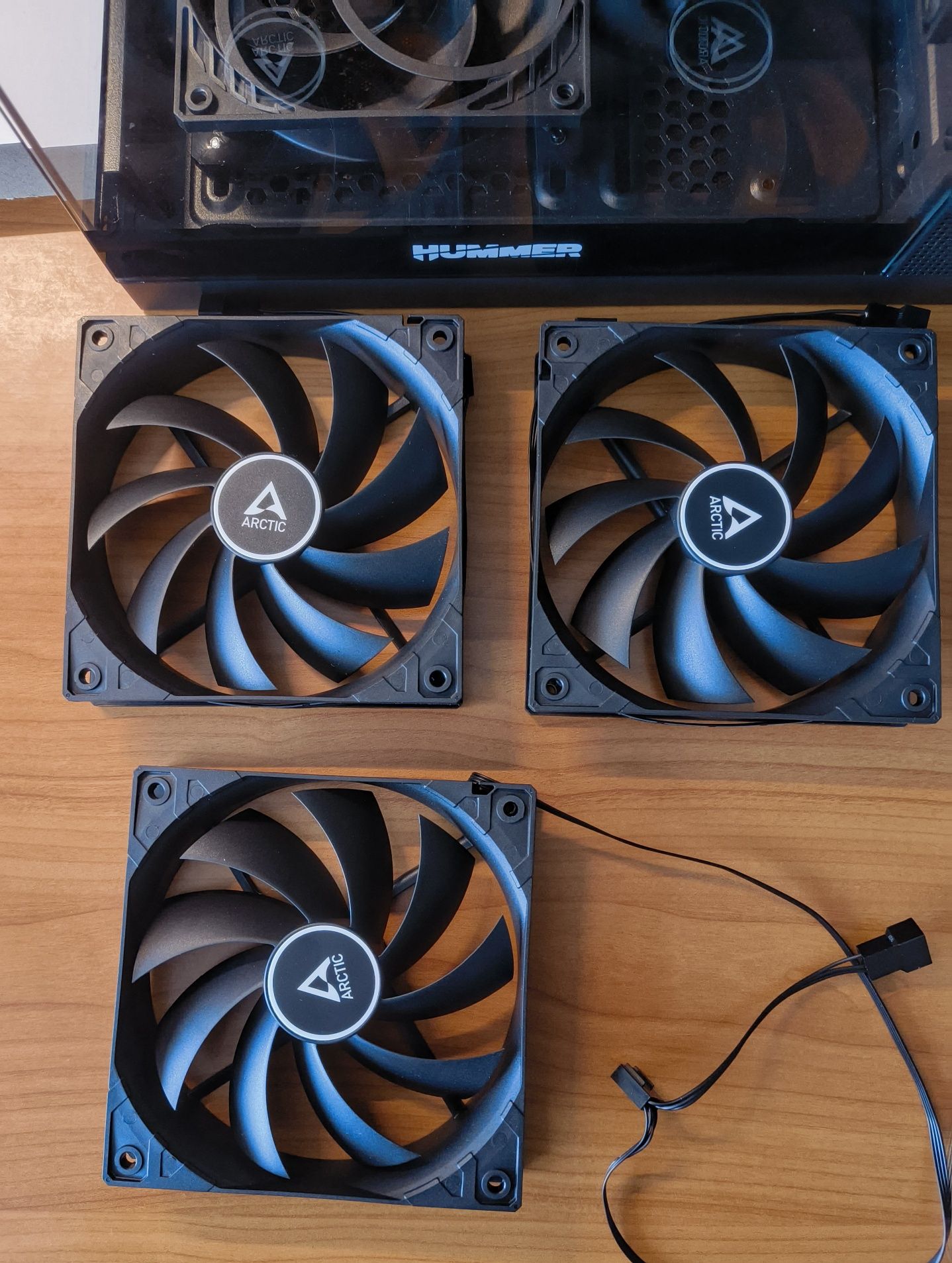 3 Fan ARCTIC 120mm PWM PST PC novas