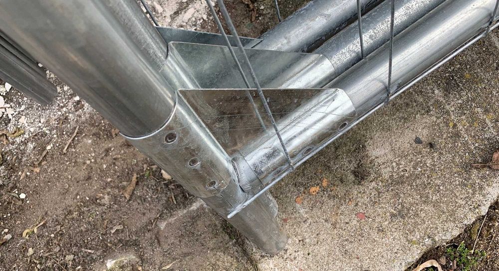 Ogrodzenie budowlane tymczasowe Panel owalny wzmocniony 3,5x2 m