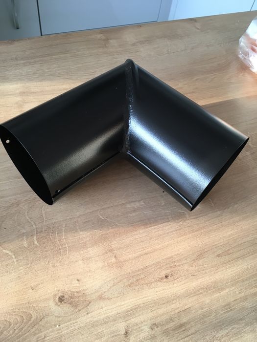 Niagara kolano rynny stalowe czarne 100 mm