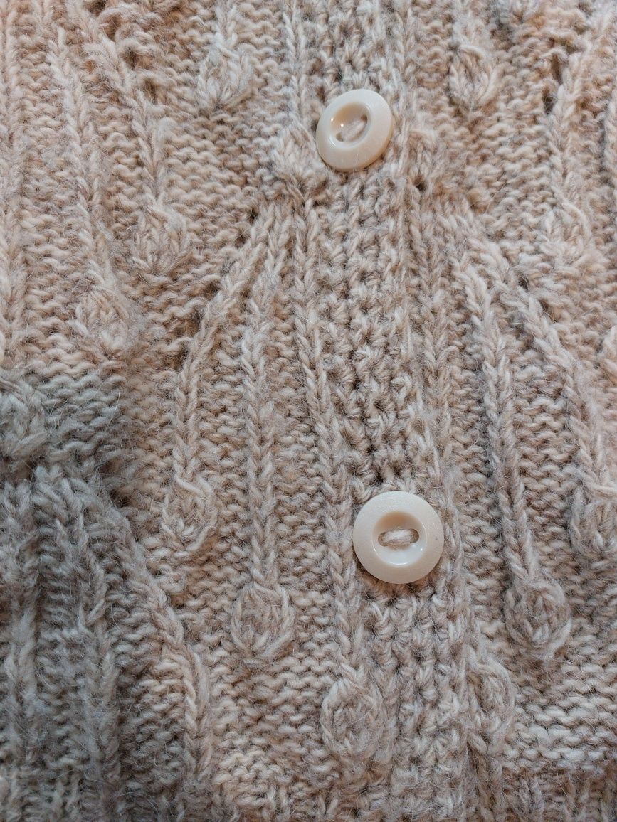 Gruby vintage sweterek typu knitters