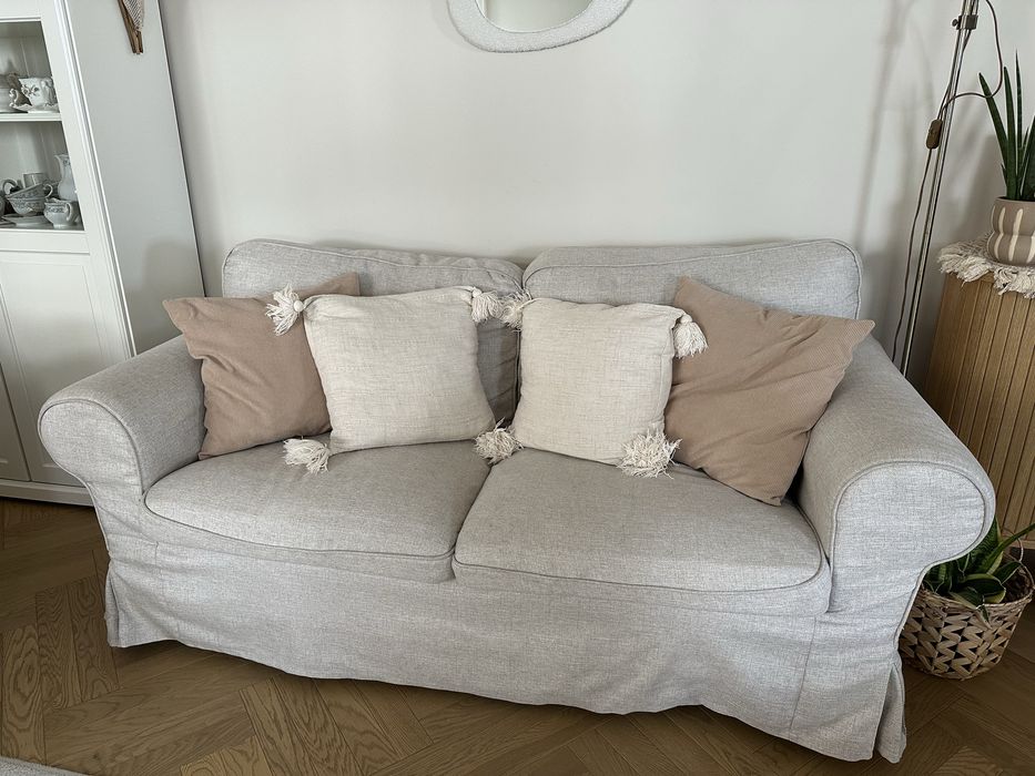 2 Kanapy Ektorp Sofa 2-osobowa Kilanda jasnobeżowy